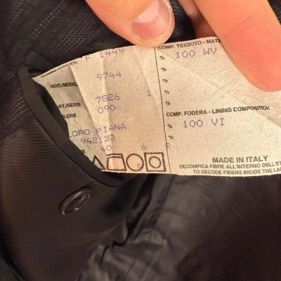 Loro Piana Wool 3 Button Blazer Sport Coat Size 40 - Picture 6 of 11